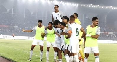 হামজার জোড়া গোলেও জিততে পারলো না বাংলাদেশ