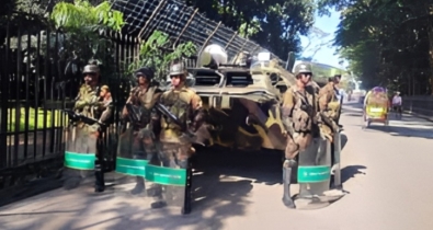 ট্রাইব্যুনাল এলাকায় আজও সেনা-বিজিবির কঠোর নিরাপত্তা